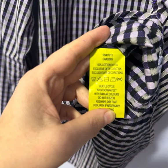 Robert Graham purple size large button down shirt - Picture 4 of 5